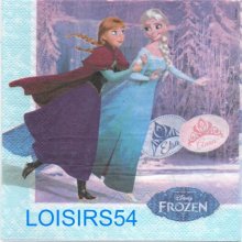 Serviette papier Reine des neige et Olaf 33 cm x 33 cm pour décoration