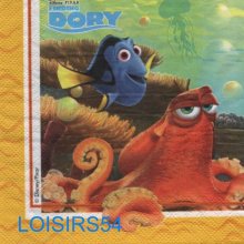 Serviette papier le monde de Dory - 33 cm x 33 cm
