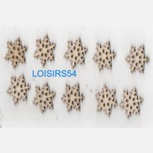 Etoiles en bois 2 cm lot de 10 pièces pour décoration