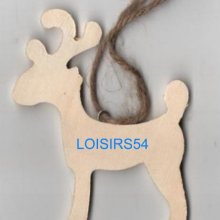 Rennes en bois 6 cm pour décoration