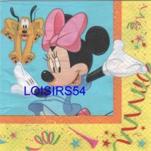 Serviette papier Minnie et Pluto
