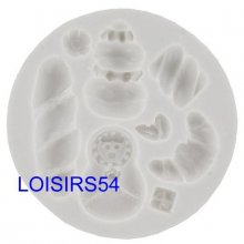 Moule silicone souple et épais motif gourmandises 8 pièces