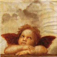 Serviette papier Petit ange de Noël 25 cm X 25 cm 3 plis