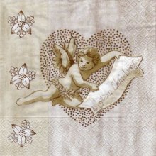 Serviette papier ange de Noël Merry Christmas 33 cm X 33 cm 