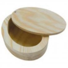 Boite ovale couvercle pivotant 140x100x32 mm