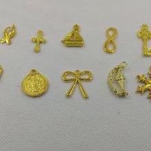 Breloques métal motif bateau lot de 10 pièces