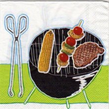 Serviette papier brochettes Party de 33 cm X 33 cm 3 plis
