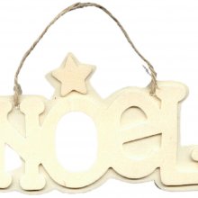 Cadre Noël bois avec photos 130 mm x 70 mm 