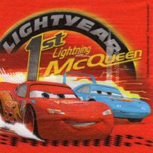 Serviette papier Cars Doc MC Queen de 33 cm X 33 cm 2 plis