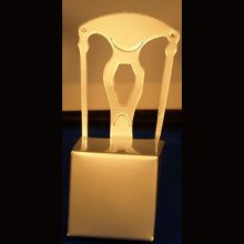 Chaise carton pour dragées 10 cm