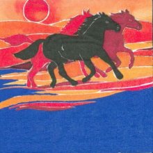Serviette papier motif chevaux sauvages 33 cm X 33 cm 3 plis