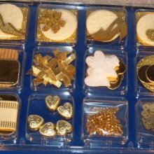 Coffret décoration scrap or