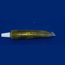 Colle glitter gel jaune  pailleté pour décoration