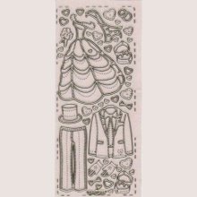 Stickers costume couleur transparent 230 mm x 100 mm