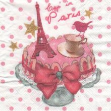Serviette papier Cup in Paris 25 cm X 25 cm 3 plis
