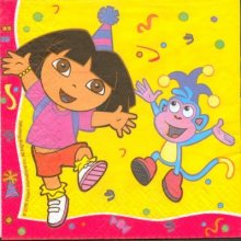 Serviette papier Dora de 33 cm X 33 cm 3 plis