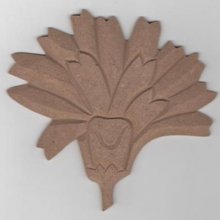 Fleur MDF à peindre 120 mm 