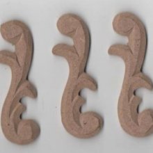 Frise MDF 20 mm à peindre lot de 3