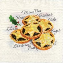 Serviette papier gâteau de Noël de 40 cm X 40 cm 3 plis