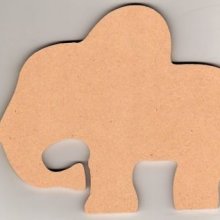 Grand éléphant  MDF 190 mm x 50 mm