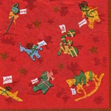 Serviette papier jouets de Noël 33 cm X 33 cm 3 plis