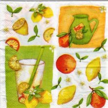 Serviette papier Jus de fruits de 33 cm X 33 cm 3 plis