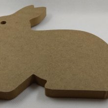 Lapin MDF à peindre 140 mm x 160 mm