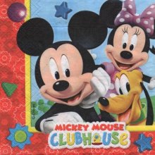 Serviette papier MicKey Club-House 33 cm X 33 cm 3 plis