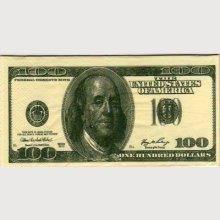 Mouchoirs Money 100 Dollars 8 cm X 16 cm 3 plis