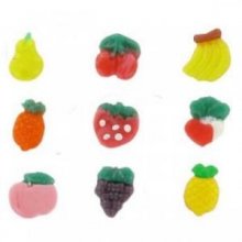 Moule silicone souple et épais motif fruits 12 pièces