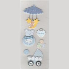 Stickers 3D naissance bébé