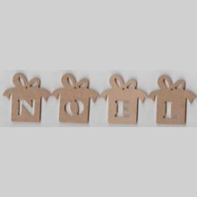 Noël MDF à peindre 70 mm x 40 mm