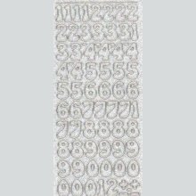 Stickers Nombre couleur transparent 230 mm x 100 mm