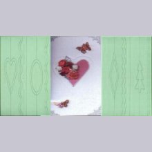 Plaque embossage motif coeur