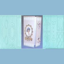 Plaque embossage motif fleurs