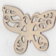 Papillon bois 65 mm x 40 mm
