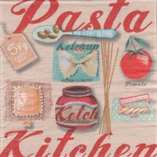 Serviette papier Pasta kitchen de 33 cm X 33 cm 