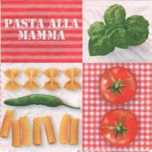 Serviette papier Pasta mamma 33 cm X 33 cm 3 plis
