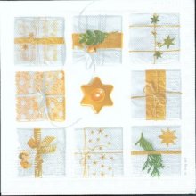 Serviette papier cadeaux de Noël 33 cm X 33 cm 3 plis