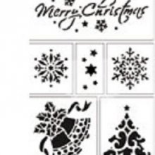 Pochoir Merry Christmas 200 mm x 150 mm