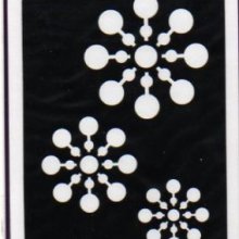 Pochoirs fleur pour carte 3D