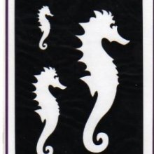 Pochoirs hippocampe pour carte 3D