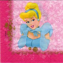 Serviette papier 2 princesses de 33 cm X 33 cm 3 plis