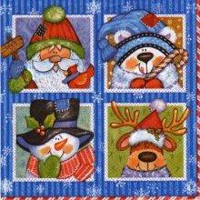 Serviette papier reine de la neige de 33 cm X 33 cm 3 plis