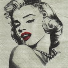 Serviette papier Marilyn Monroe 33 cm X 33 cm 2 plis