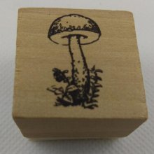 Tampon bois champingnon pour carte 3D