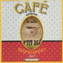 Serviette papier thé ou café 33 cm X 33 cm 3 plis