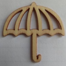 Parapluie bois 38 mm x 38 mm  découpe laser à décorer