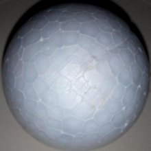 Lot de 3 boules en polystyrène diamètre 8 cm