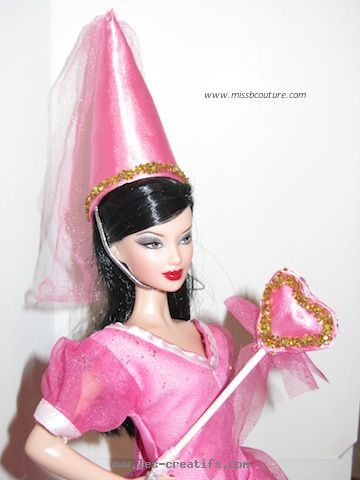Chapeau de fée et baguette poupée Barbie